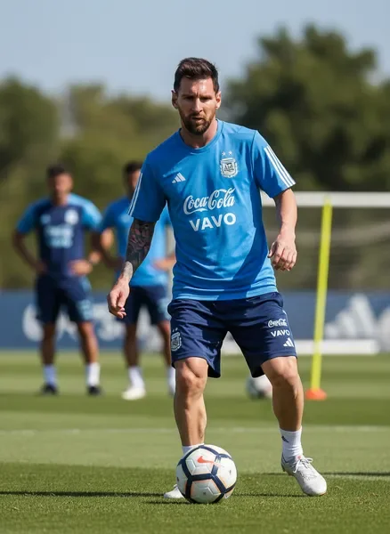 Leo1.Official באימון - רגע צד של אגדת הכדורגל